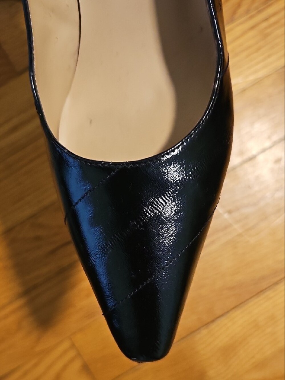 Karen Scott Black Patent Pointed Toe Pumps